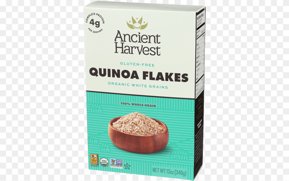 Ancient Harvest Quinoa Flakes For Hot Cereal Box 12 Ancient Harvest Organic Gluten Quinoa Flakes, Breakfast, Food, Oatmeal, Powder Free Transparent Png