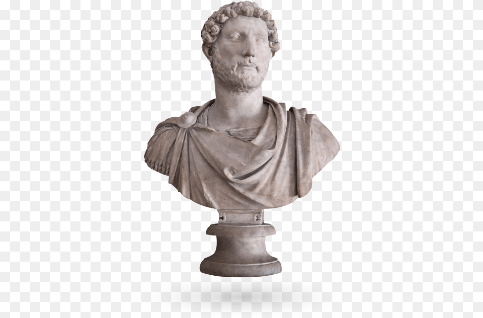 Ancient Marble Bust, Art, Adult, Person, Man Png
