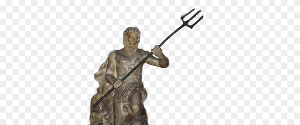 Ancient Mythologies Greek Street Witnessing, Bronze, Person, Weapon, Trident Free Png Download