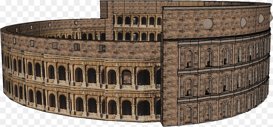 Ancient Rome Colosseum Cartoon Colosseum, Architecture, Building Free Png Download
