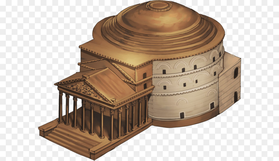 Ancient Rome Pantheon Model, Architecture, Building, Dome Png Image