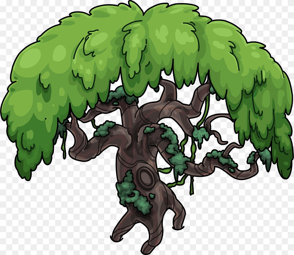 Ancient Tree Club Penguin Tree Furniture, Vegetation, Plant, Green, Outdoors Free Png