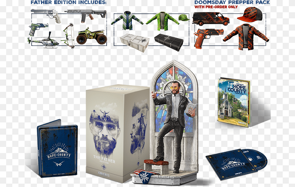 And Additional Consumables Far Cry 5 Fathers Edition, Adult, Male, Man, Person Free Png Download