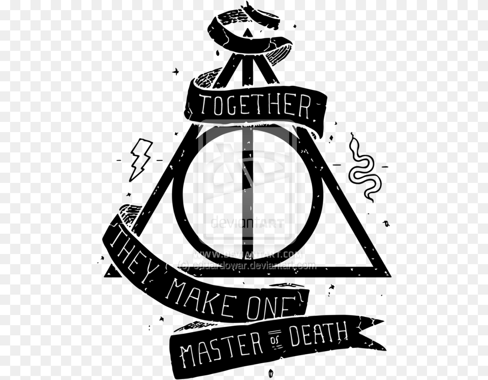 And Alastor Deathly Hallows Dumbledore Potter Hogwarts Deathly Hallows, Advertisement, Poster, Logo, Symbol Png Image