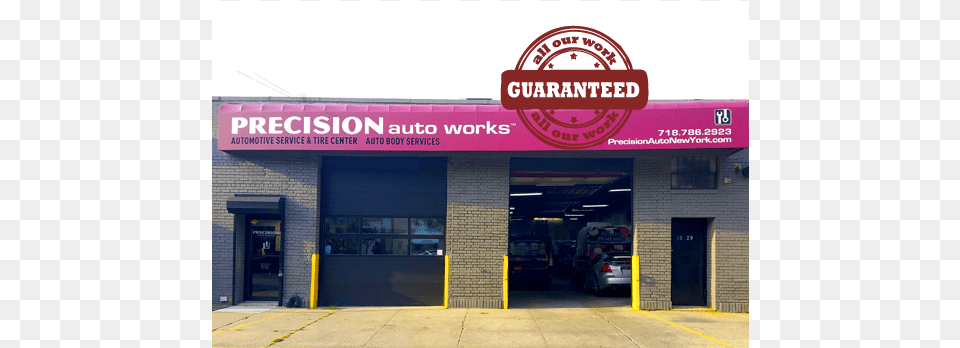 And All Our Work Is Guaranteed Precision Auto Works, Car, Transportation, Vehicle, Truck Free Png Download