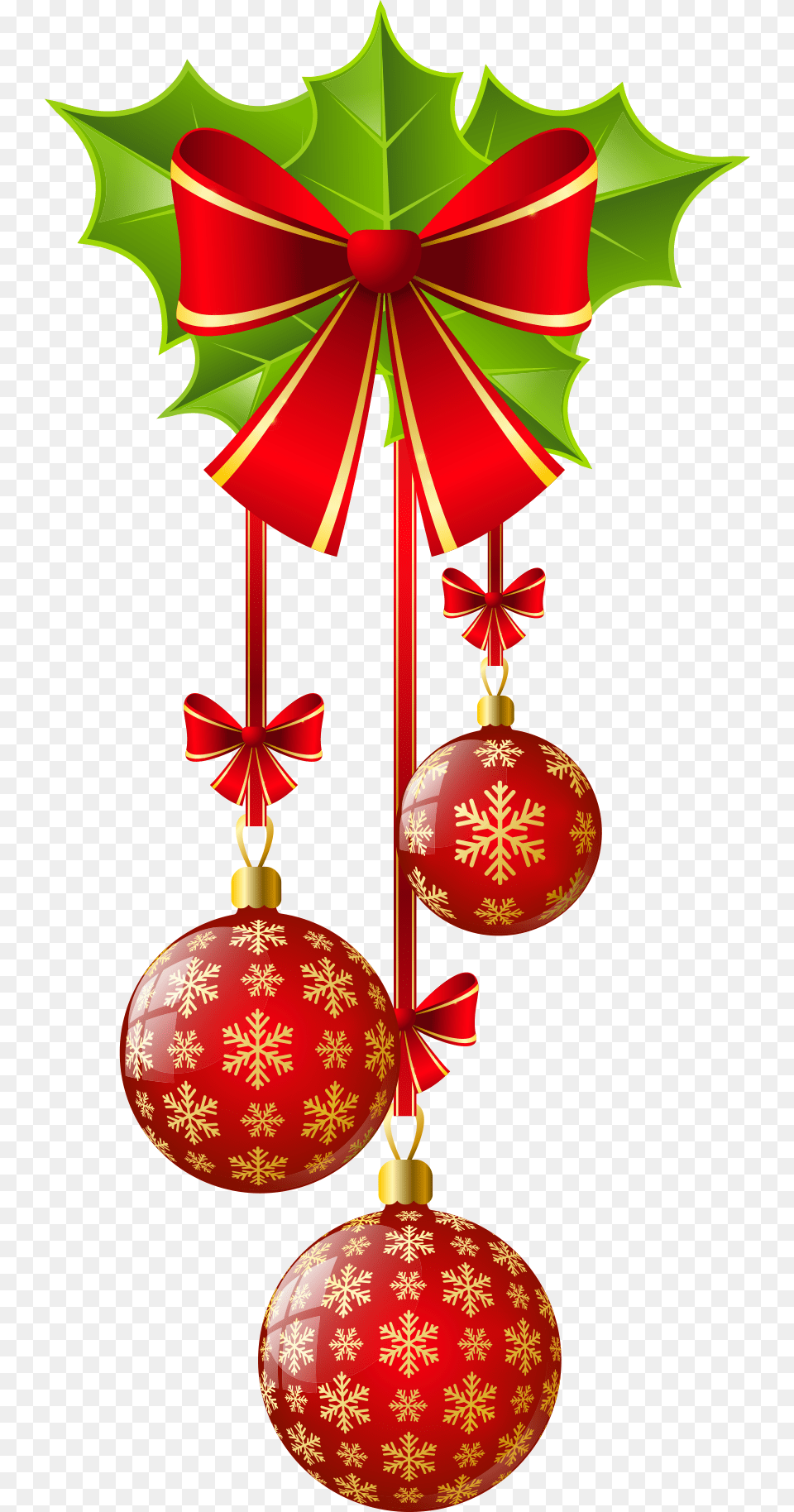 And Balls Ornament Bow Decoration Christmas Red Clipart Christmas Clipart Ornaments, Accessories Png Image