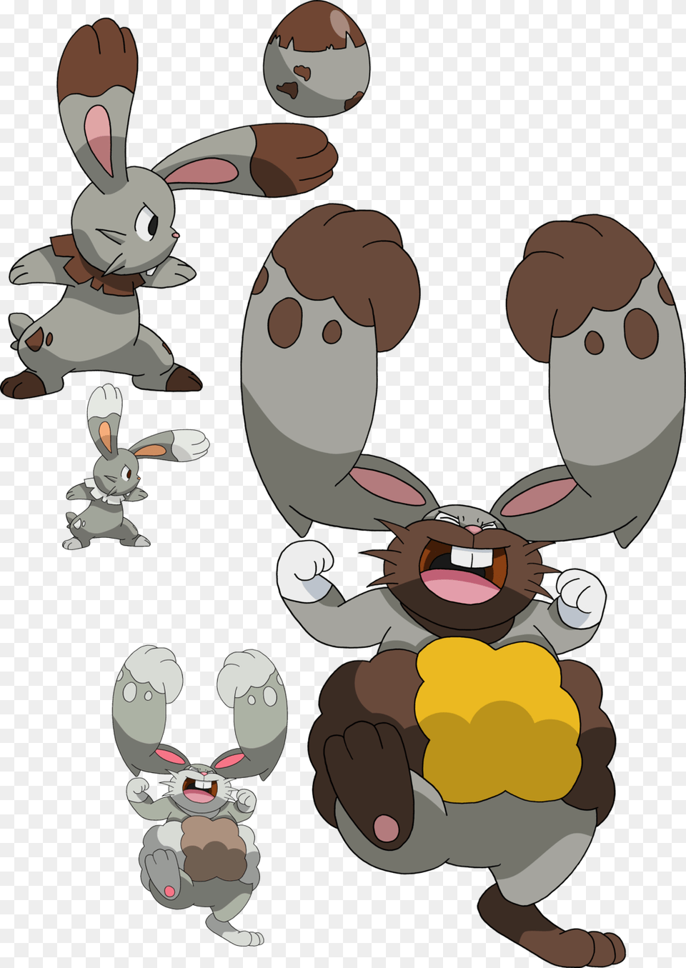 And Bunnelby Evolution, Cartoon, Baby, Person, Face Free Png