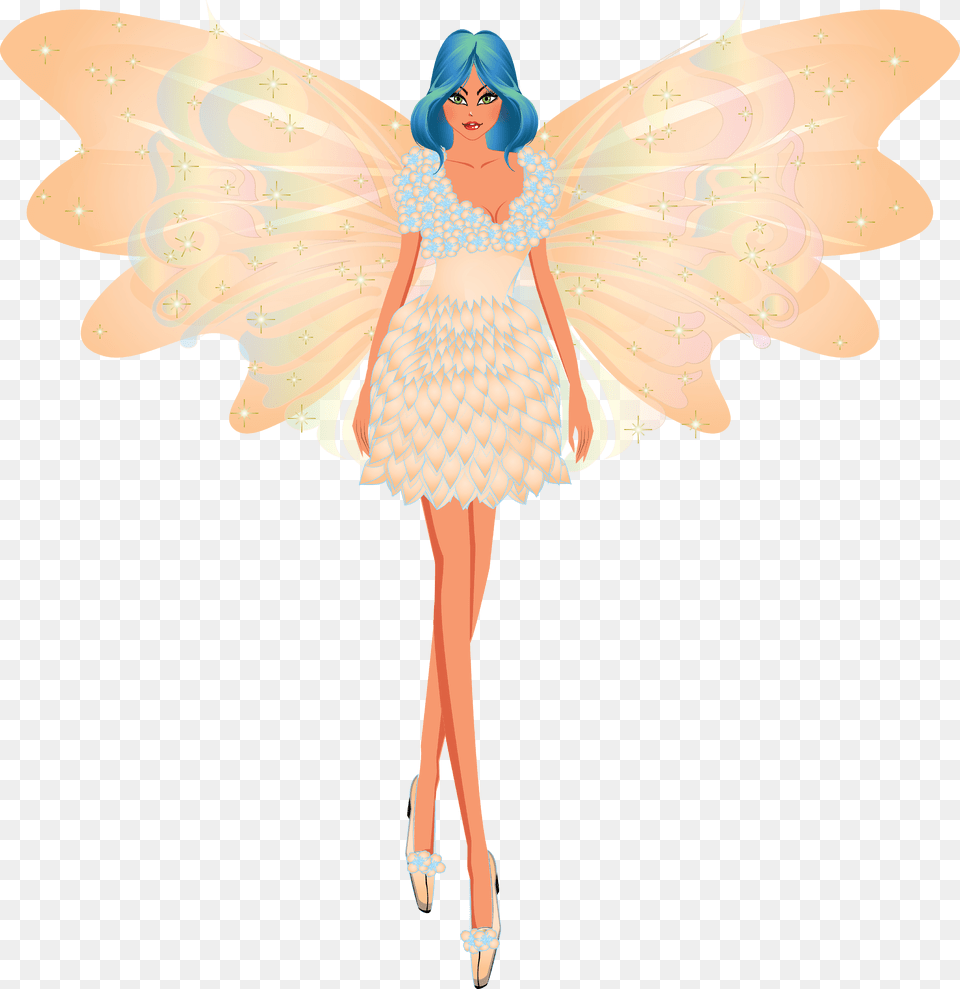 And Digital Paper Fairies Clip Art Fairiesfairy Fairy, Person, Face, Head Free Transparent Png