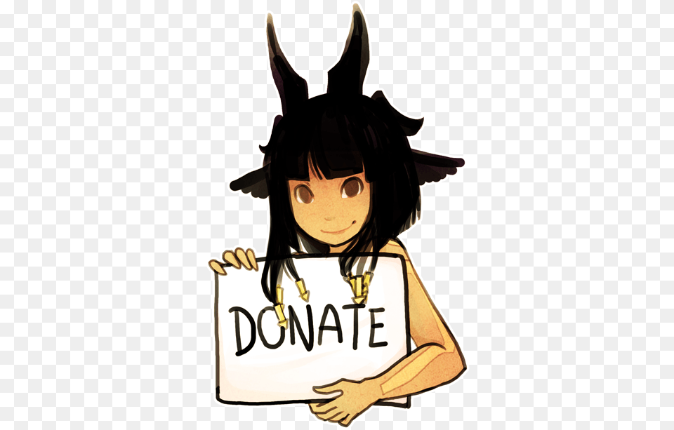 And From My Experience People Are More Willing To Twitch Anime Donate Button, Book, Comics, Publication, Person Png Image