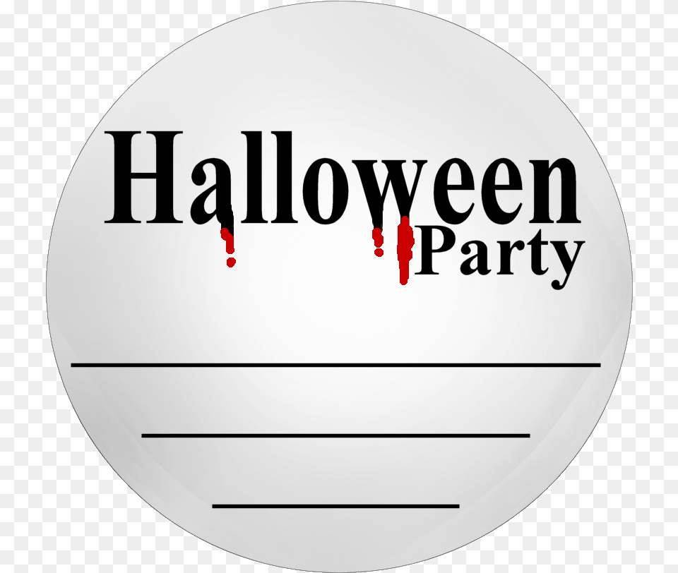 And Halloween Party Rosette Center, Disk, Text Png Image