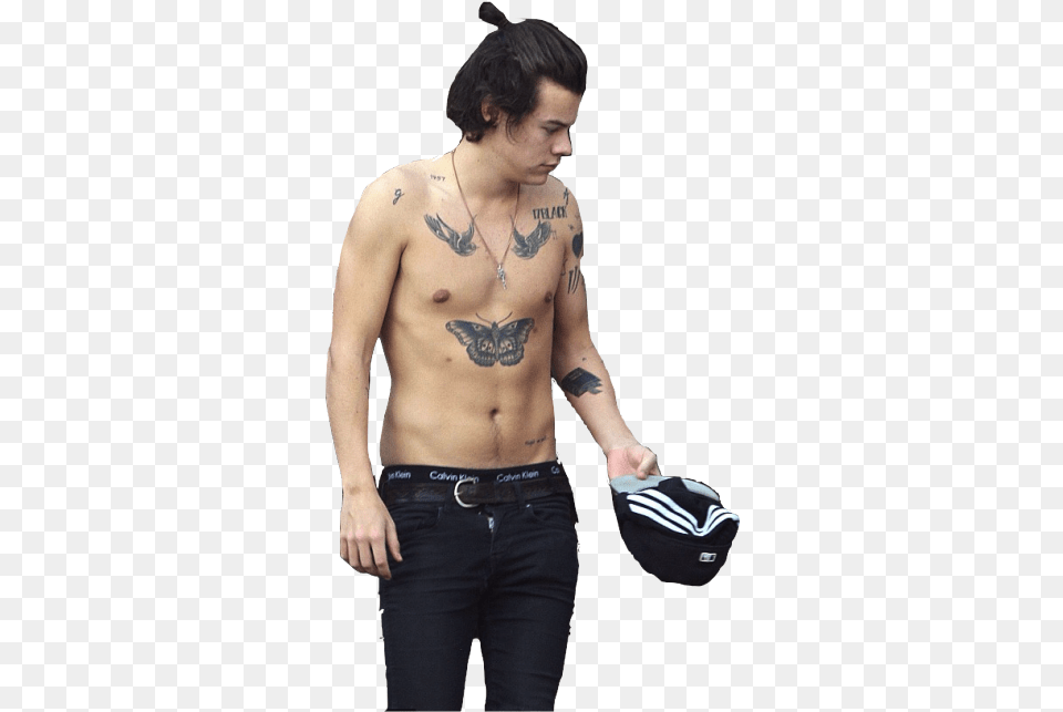 And Harry Styles Image Harry Styles, Tattoo, Skin, Person, Necklace Free Transparent Png