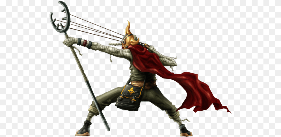 And He39s Got A Major Sling Who He Can Snipe From Hundreds One Piece Sogeking Cosplay, Weapon, Person, Sword, Bow Free Transparent Png
