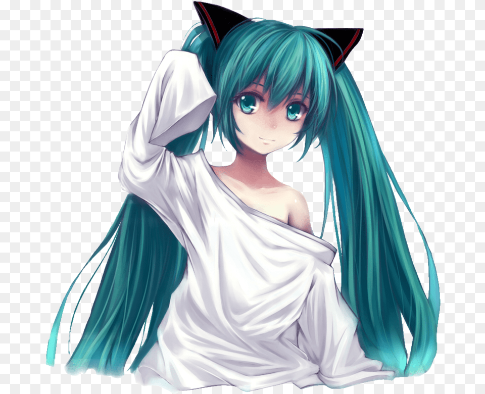 And Here Are The Rest Hatsune Miku Wallpaper Cat, Adult, Book, Comics, Female Png