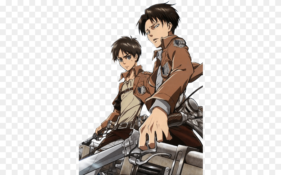 And I39m All About Eren Jaeger Armin Arlert And Levi, Book, Comics, Publication, Anime Free Transparent Png