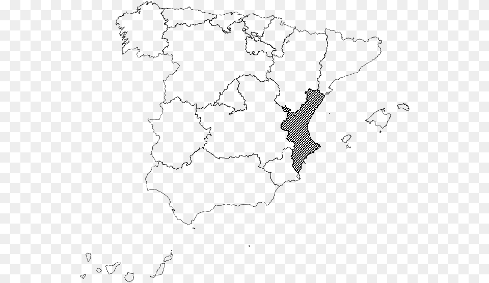 And Its Autonomous Regions Spain, Chart, Map, Plot, Atlas Png