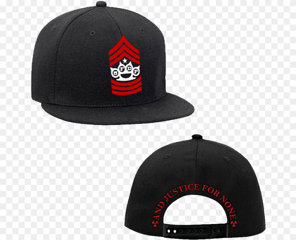 And Justice For None Chevron Snapback Cap Five Finger Death Punch Cap, Baseball Cap, Clothing, Hat, Swimwear Png Image