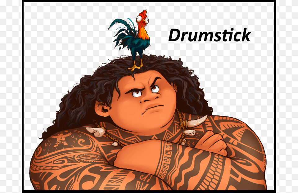 And Maui Vi Maui Moana Arms Crossed, Adult, Poultry, Person, Fowl Free Png