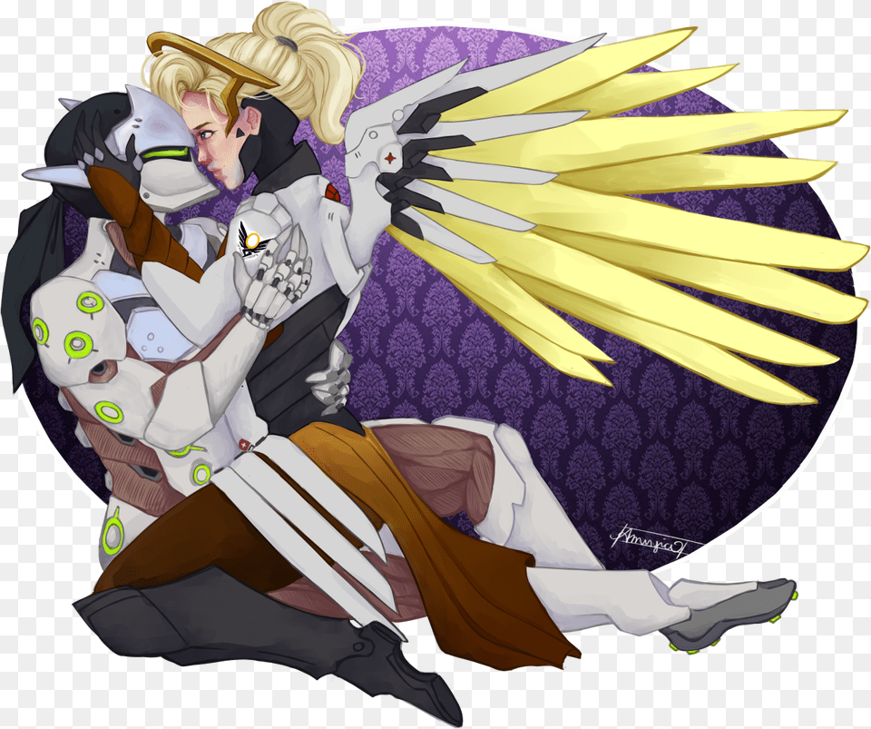 And Mercy Because Why Love Genji And Mercy Fan Art, Book, Publication, Comics, Adult Free Transparent Png