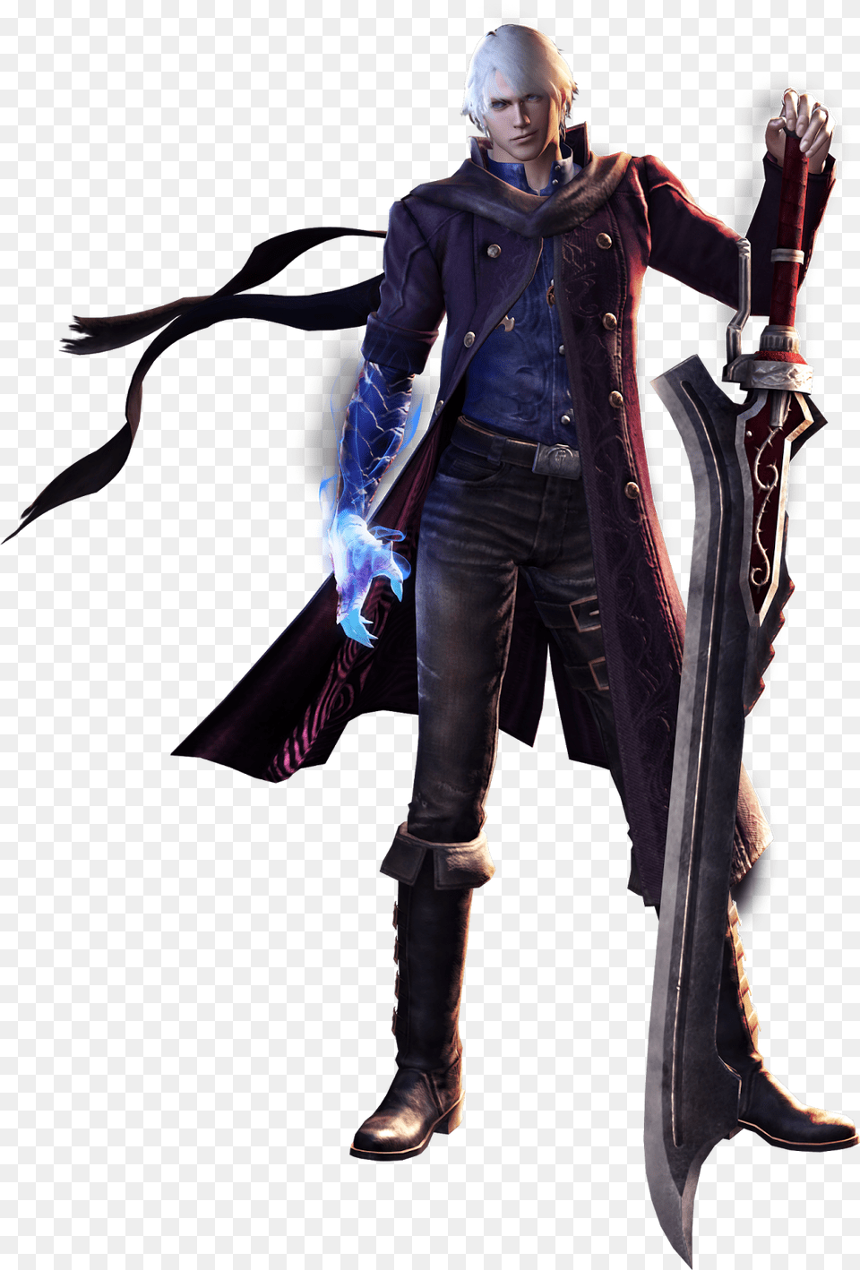 And Now Lots Of Art And Screens Devil May Cry Personajes, Weapon, Sword, Clothing, Coat Free Png Download