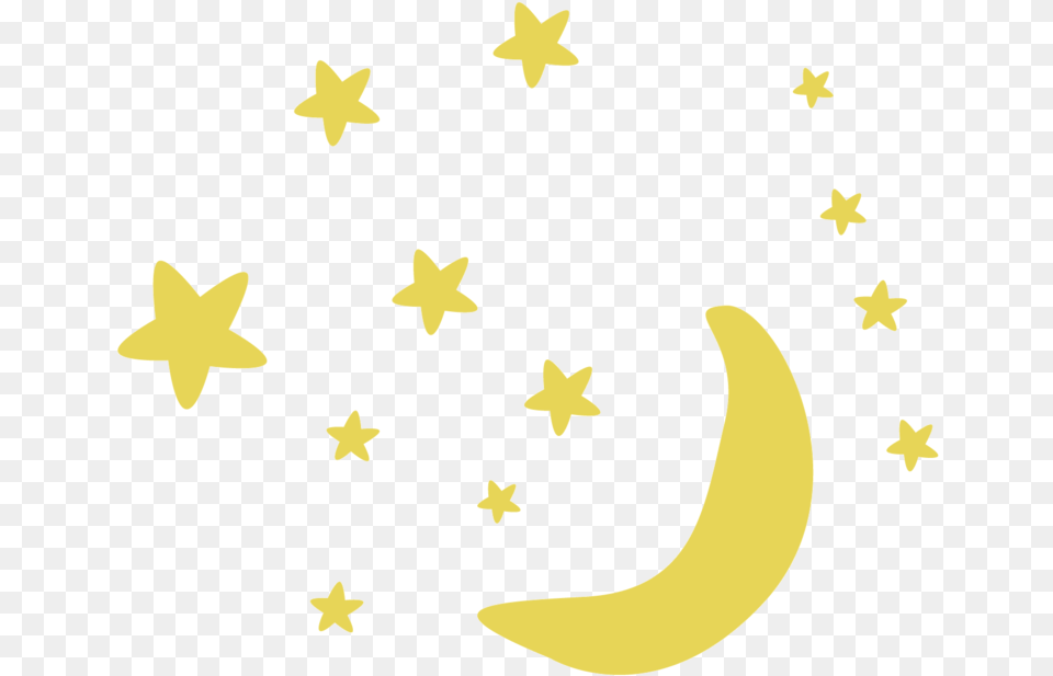 And Pattern Twitter Moon Computer Stars Line Star And Moon Gold Clipart, Symbol, Banana, Star Symbol, Food Png