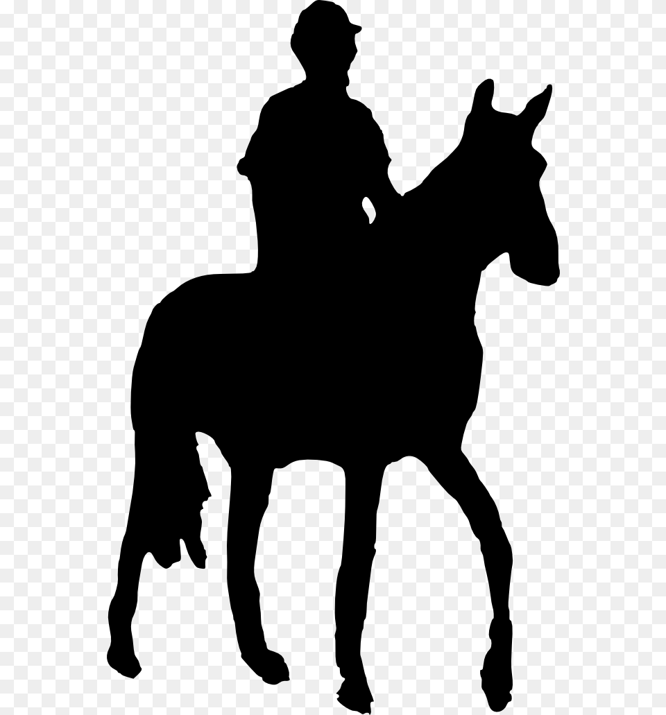 And Rider Silhouette At Silhouette Horse And Rider, Adult, Person, Man, Male Free Png Download