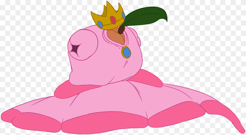 And She Said A Peach With Crown And Dress Cartoon, Face, Head, Person, Baby Free Png