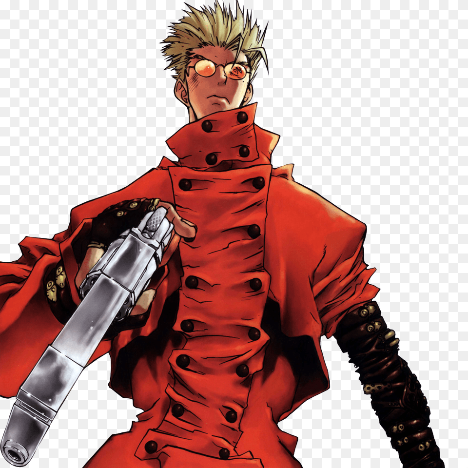 And Spike Spiegel Trigun Vash Stampede Render, Book, Comics, Publication, Person Free Transparent Png