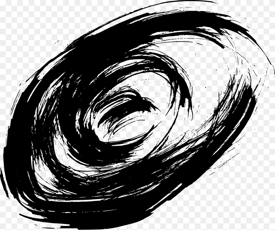 And Spiral Sketch, Gray Free Transparent Png