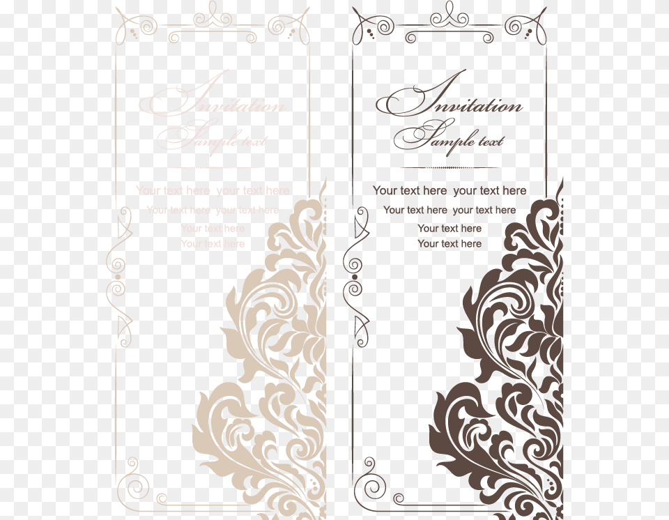 And Style Vintage Wedding Invitations American Vector Wedding Invitation Vector, Art, Floral Design, Graphics, Pattern Png