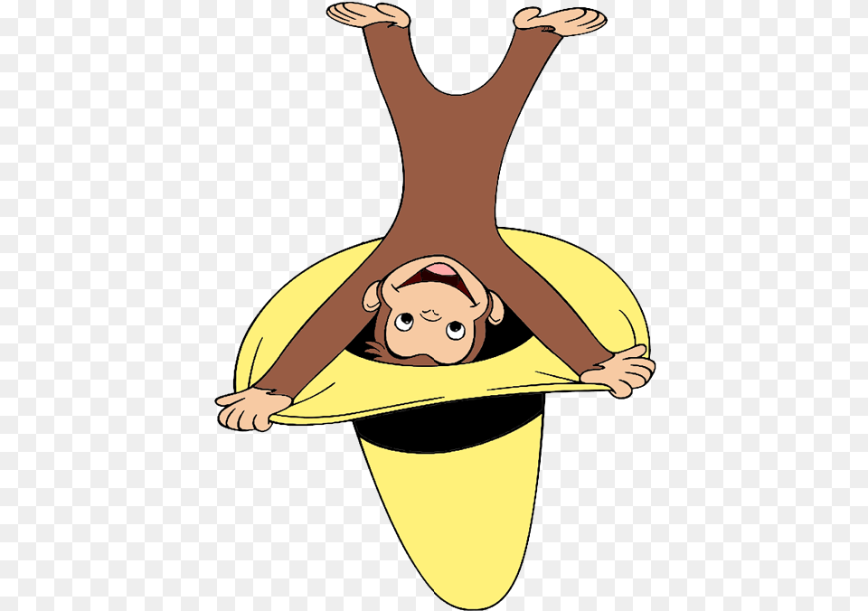 And That39s The Word Curious George, Cartoon, Person, Face, Head Png Image