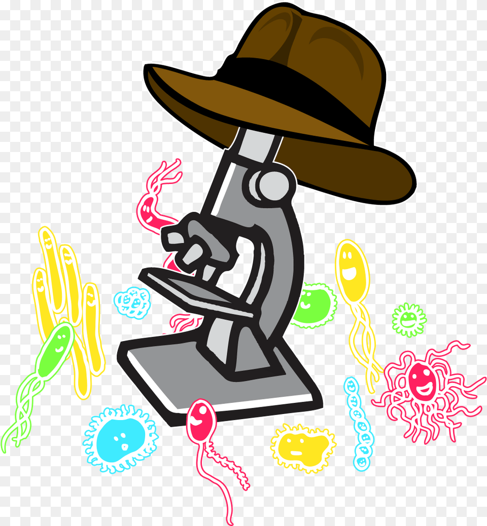 And The Other Is Just Plain Funny Cartoon Microscope, Clothing, Hat Png Image