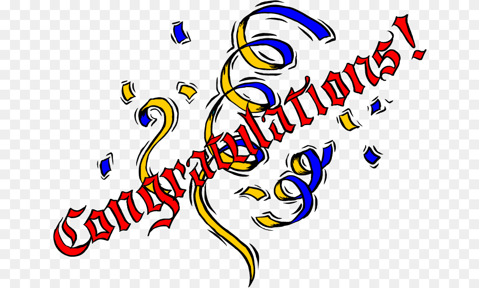 And The Winner Is Clip Art Congratulations Clip Art, Person, Text, Confetti, Paper Png