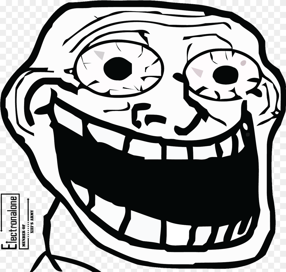 And Use Troll Face Clipart Crazy Troll Face, Stencil, Art, Drawing, Baby Png