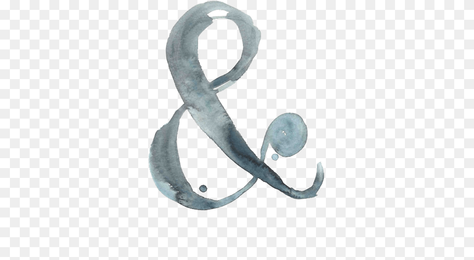 And Watercolor Watercolor Ampersand, Alphabet, Symbol, Text, Fish Png Image