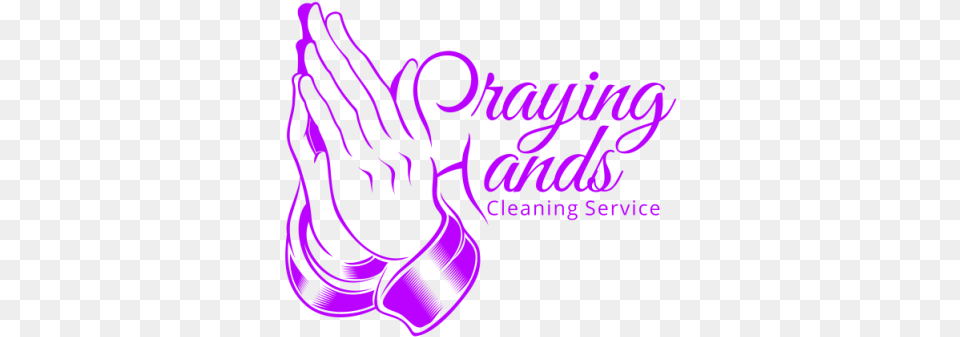 And We Do It All For You Praying Hands Logo, Clothing, Glove, Purple, Body Part Free Transparent Png