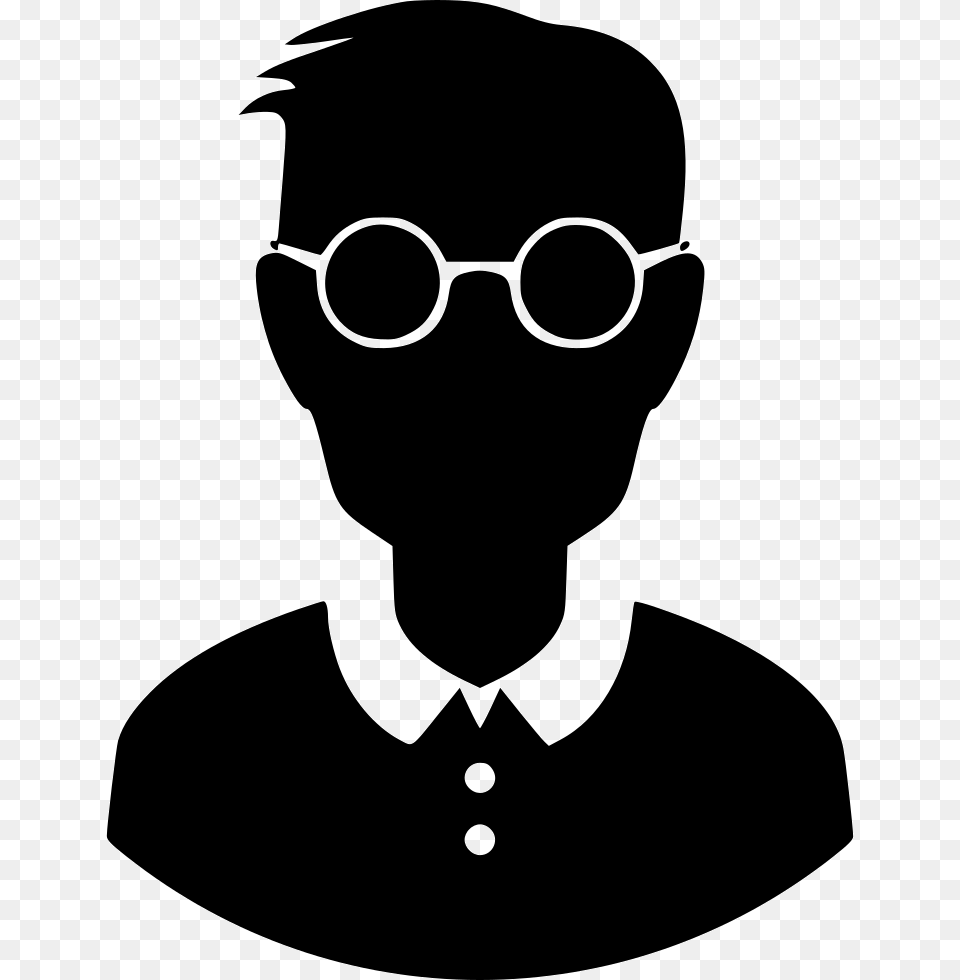 And Whitevision Care Nerd Icon, Stencil, Silhouette, Adult, Male Free Png