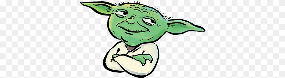 And You Thought Jeffrey Brown39s Drawing Of Yoda From Yoda Star Wars Jedi Academy, Green, Baby, Person Free Png