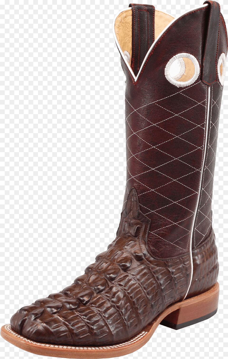 Anderson Bean Horse Power Youth Leather Caiman Tail Leather, Boot, Clothing, Footwear, Shoe Png