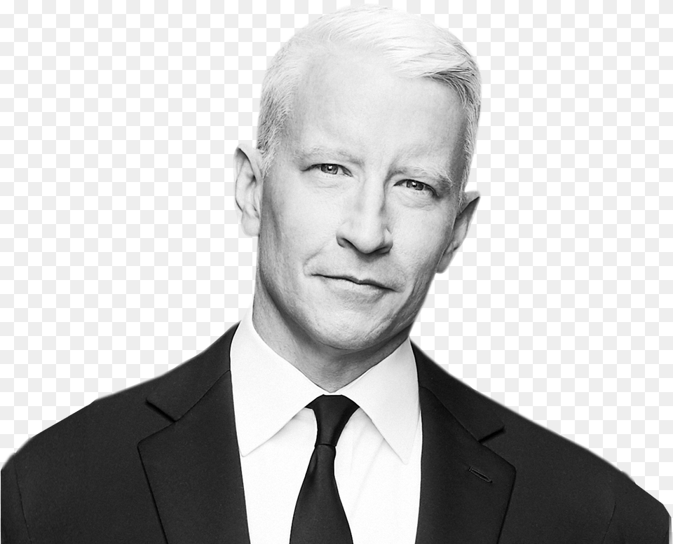 Anderson Cooper Anderson Cooper Black And White, Accessories, Suit, Portrait, Photography Free Png