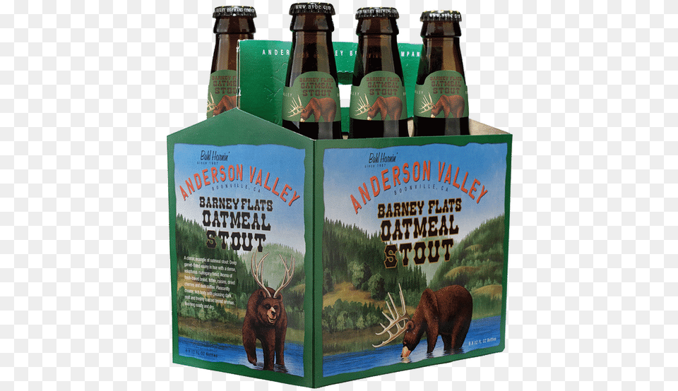 Anderson Valley Barney Flats Oatmeal Stout, Alcohol, Lager, Beer, Beverage Free Png Download