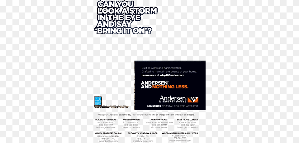Anderson Windows, Advertisement, Poster, Text Png