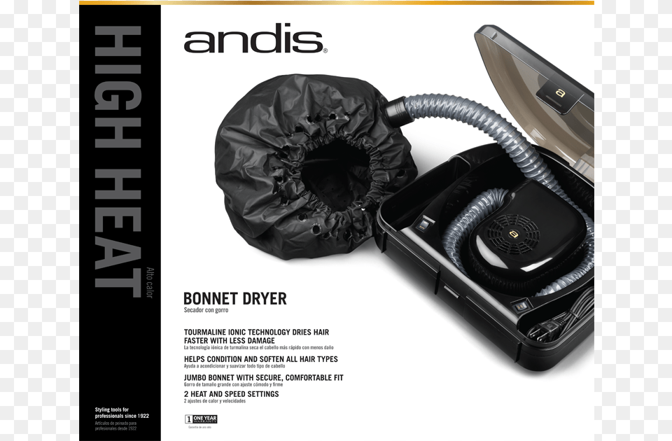 Andis Bonnet Hair Dryer, Clothing, Coat, Jacket, Appliance Free Png Download