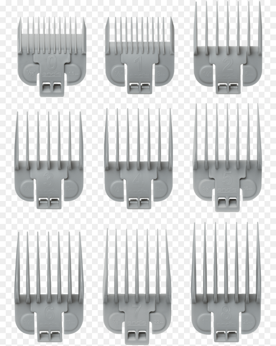 Andis Us 1 Envy Guard Set 11pc Andis Envy Clippers Blades, Cutlery, Fork Free Png