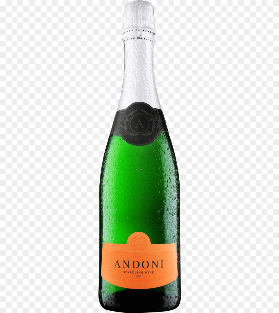 Andoni Sec Sparkling Glass Bottle, Alcohol, Beer, Beverage, Liquor Png