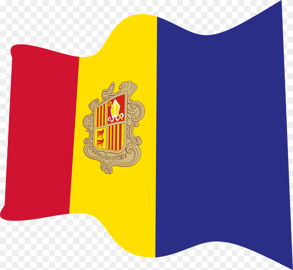 Andorra Wavy Flag Clipart Free Transparent Png