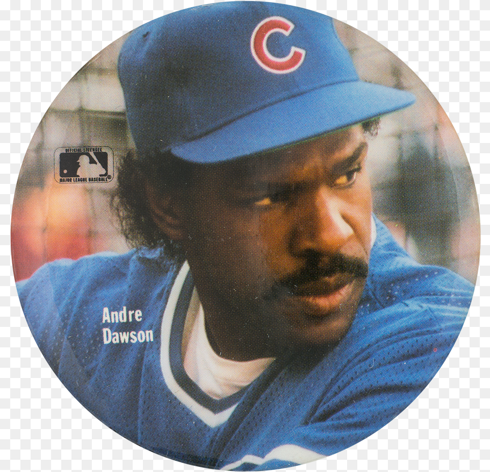 Andre Dawson Cubs Chicago Button Museum Baseball Player, Adult, Man, Male, Person Png Image