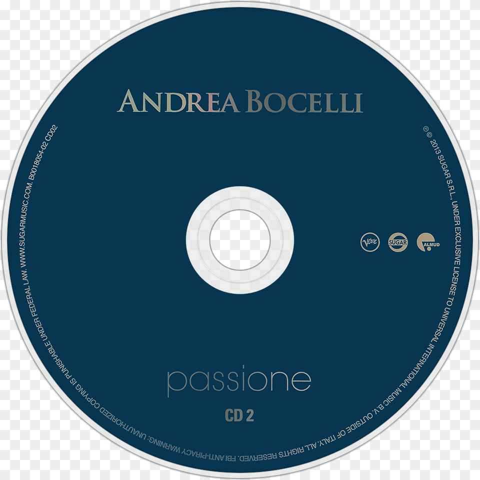 Andrea Bocelli Passione Cd Disc Image Passione, Disk, Dvd Png