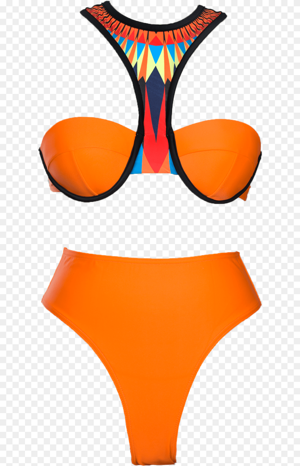 Andrea Iyamah Orange Bikini, Clothing, Swimwear, Underwear, Lingerie Free Png