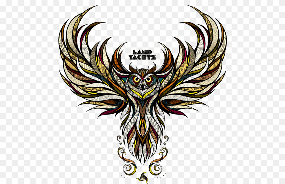 Andreas Preis Landyachtz Tomahawk Owl Landyachtz Tomahawk Owl, Emblem, Pattern, Symbol, Art Free Transparent Png