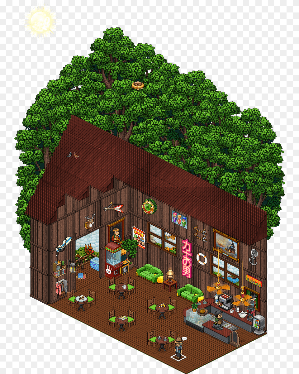 Andrei On Twitter Habbo Casa Del Arbol, Play Area, Outdoors, Architecture, Building Free Transparent Png